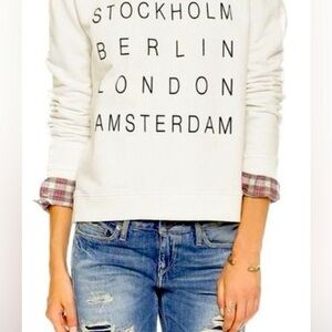 MADEWELL STOCKHOLM TOUR GRAPHIC SWEATSHIRT - M